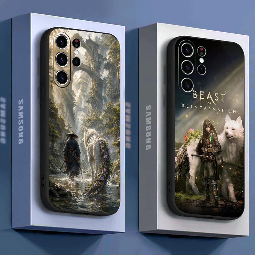 Samsung Galaxy S24 - เคสโทรศัพท์ลายการ์ตูนสัตว์สุดเท่แห่งการกลับมาเกิดใหม่ สำหรับ Samsung Galaxy S26 S25