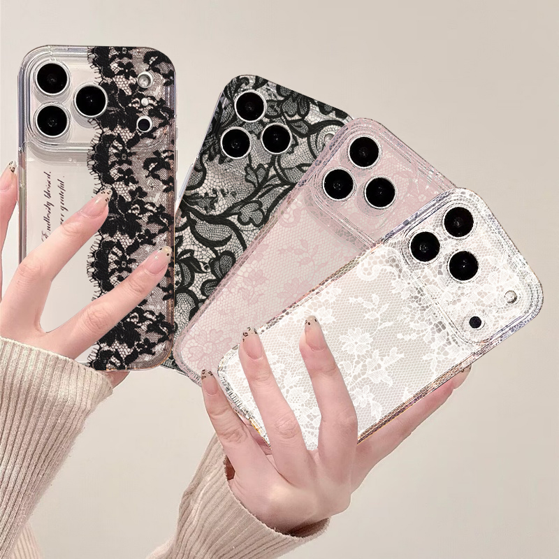 เคสโทรศัพท์ลายลูกไม้สีดำสำหรับ - Oppo Reno 12 บทวิจารณ์และราคา