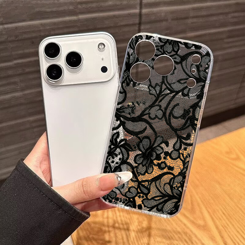 เคสโทรศัพท์ลายลูกไม้สีดำสำหรับ - Oppo Reno 12 บทวิจารณ์และราคา