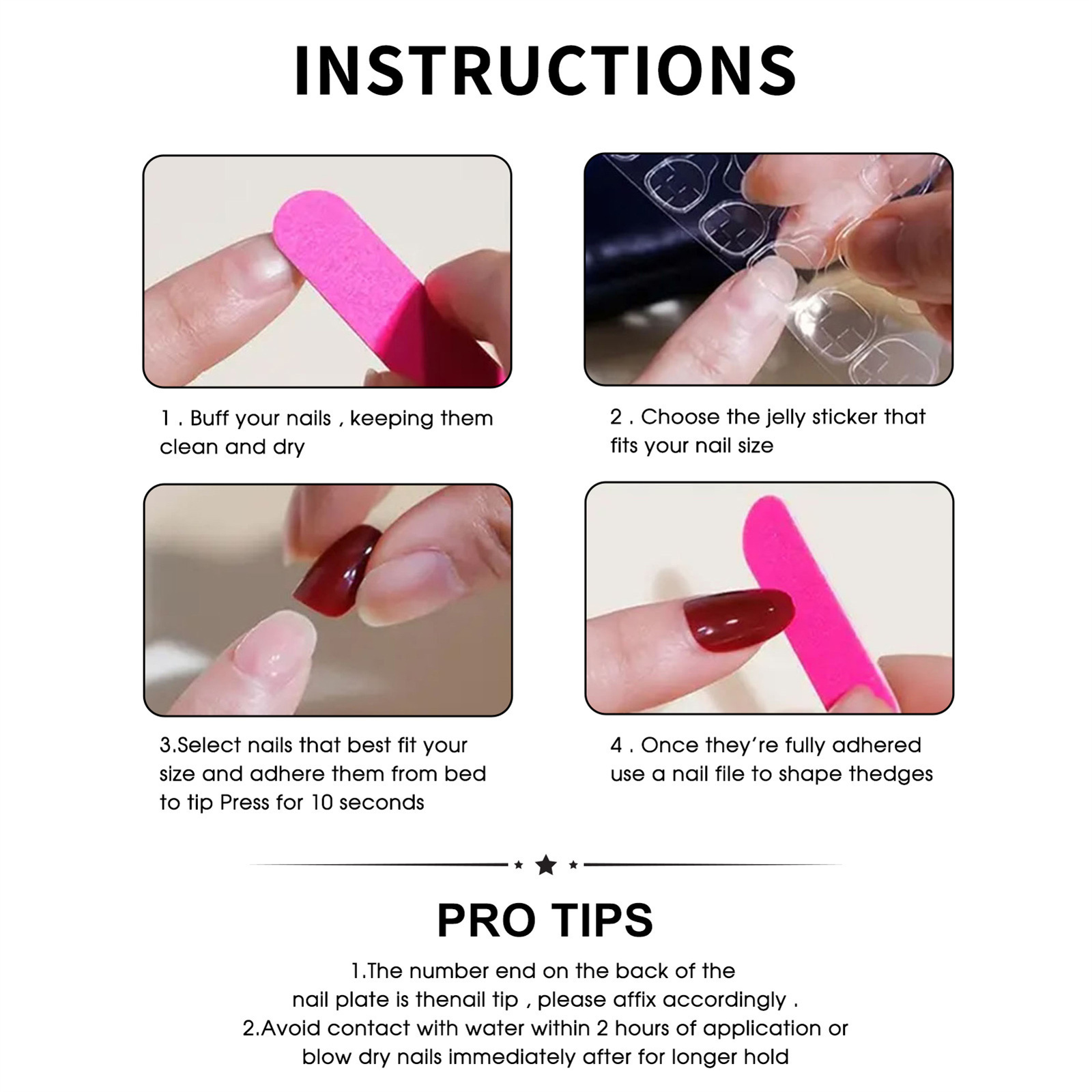 เล็บปลอมแบบใช้ซ้ำได้พร้อมกาวใน - Full Cover Adhesive บทวิจารณ์และราคา